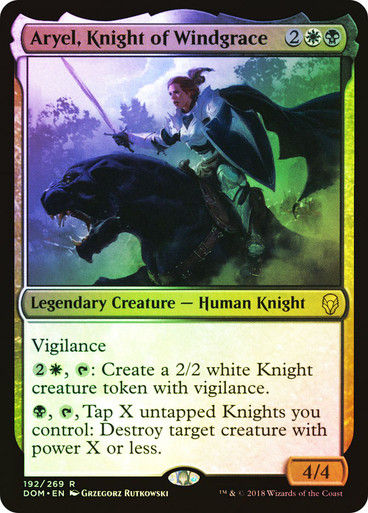 Aryel, Knight of Windgrace (DOM) (192) / Foil