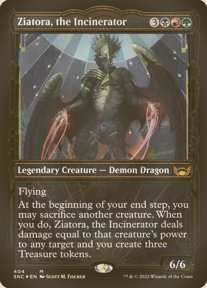 Ziatora, the Incinerator (SNC) (404) / Showcase / Gilded Foil