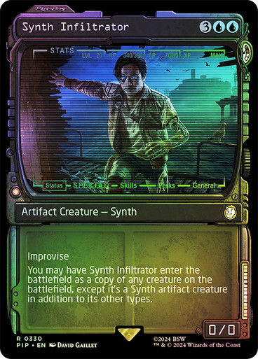 Synth Infiltrator (pip) (330) / Showcase Foil