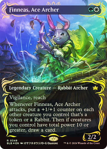 Finneas, Ace Archer (blb) (348) / Raised Foil