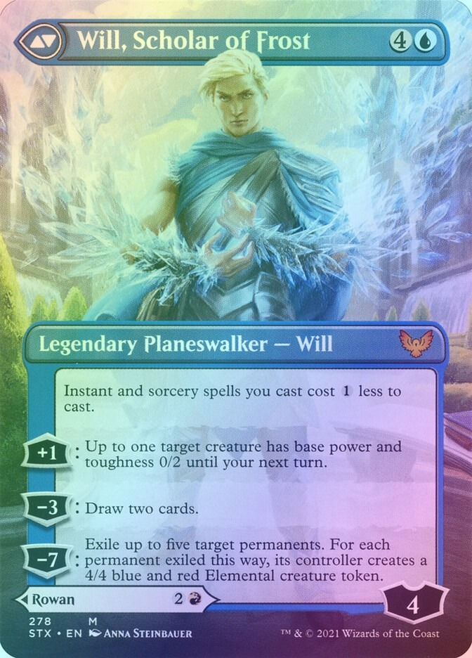 Rowan, Scholar of Sparks // Will, Scholar of Frost (STX) (278) / Foil — cara 2 de 2