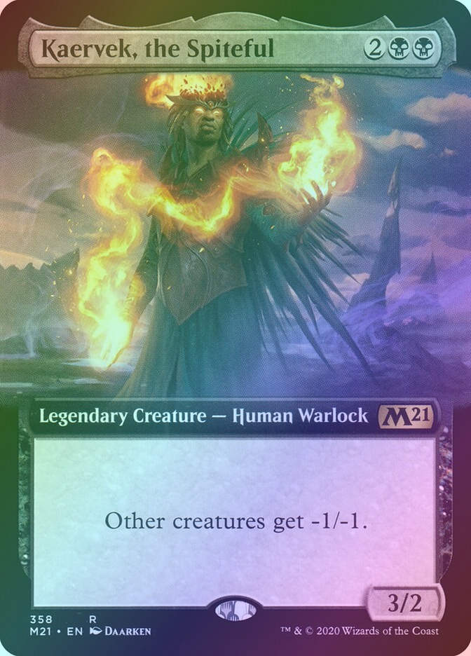 Kaervek, the Spiteful (M21) (358) / Extended Art / Foil