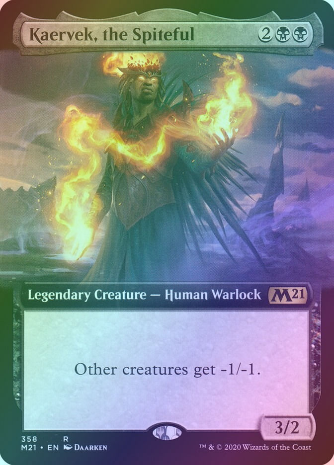 Kaervek, the Spiteful (M21) (358) / Extended Art / Foil