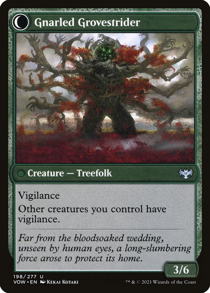 Dormant Grove // Gnarled Grovestrider (VOW) (198) — cara 2 de 2