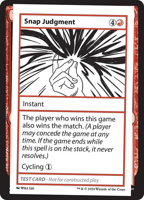 Snap Judgment (MB2) (330)