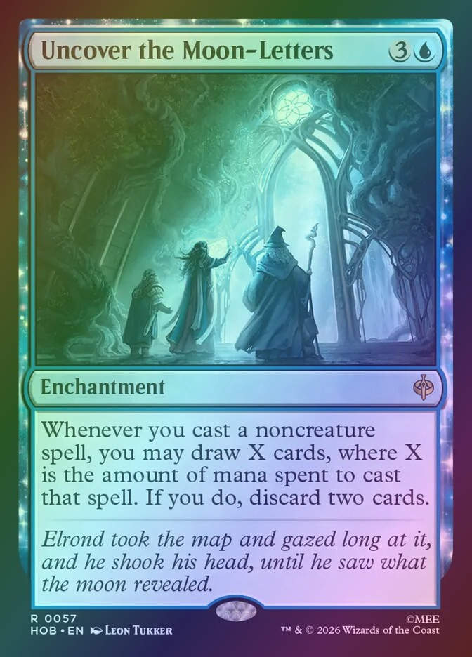 Uncover the Moon-Letters (HOB) (57) / Foil