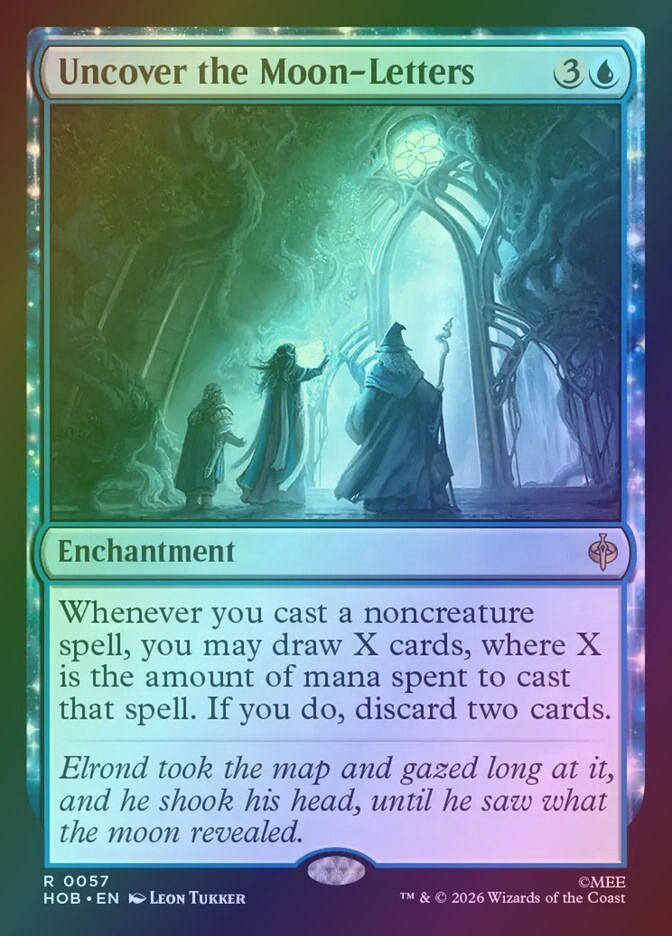 Uncover the Moon-Letters (HOB) (57) / Foil