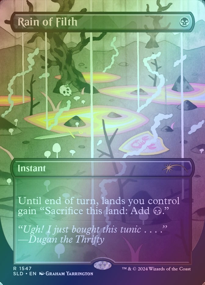 Rain of Filth (SLD) (1547★) / Borderless / Rainbow Foil