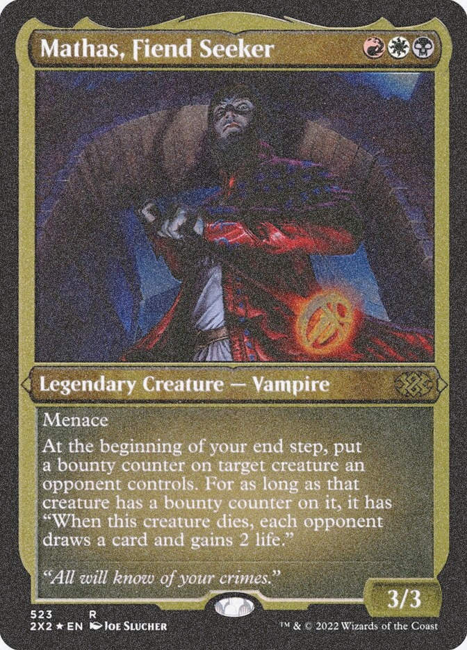 Mathas, Fiend Seeker (2X2) (523) / Foil Etched