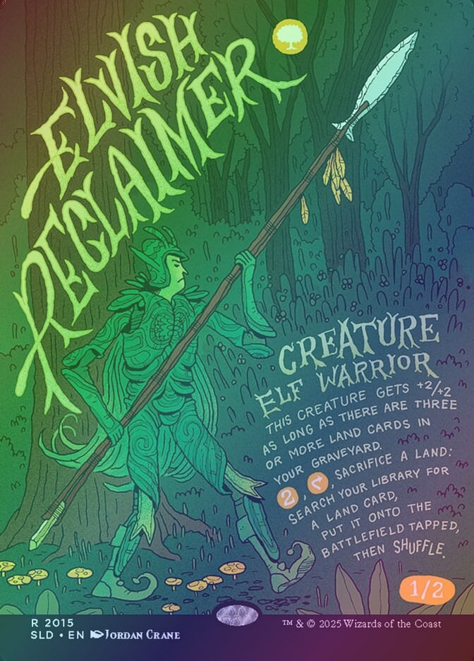 Elvish Reclaimer (SLD) (2015) / Borderless / Foil