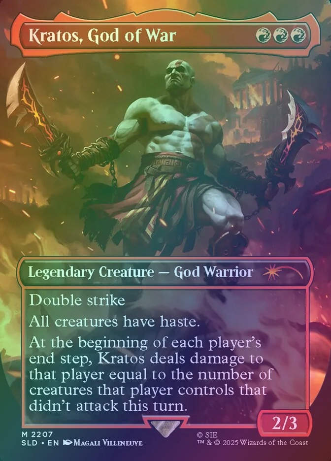 Kratos, God of War (SLD) (2207) / Borderless / Foil