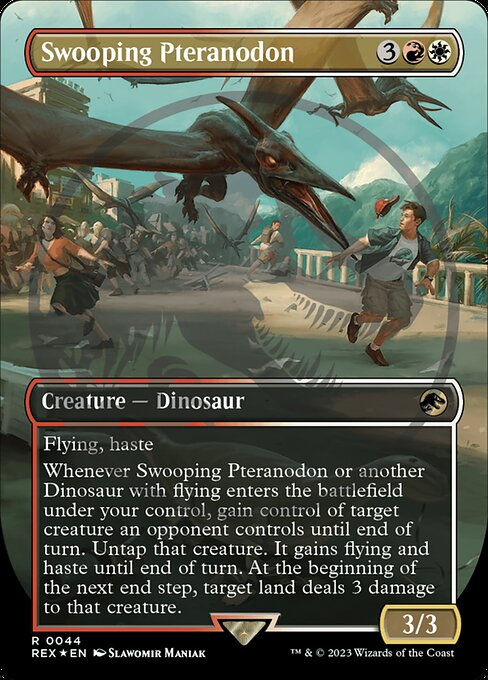 Swooping Pteranodon (rex) / Embossed Foil