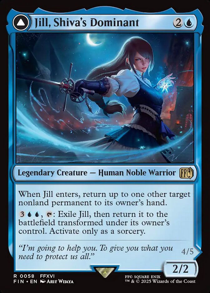 Jill, Shiva's Dominant // Shiva, Warden of Ice (FIN) (58) — cara 1 de 2