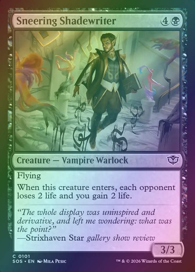 Sneering Shadewriter (SOS) (101) / Foil