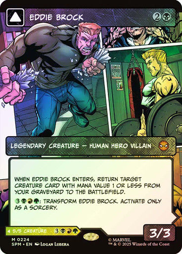 Eddie Brock // Venom, Lethal Protector (SPM) (224) / Showcase / Foil — cara 1 de 2