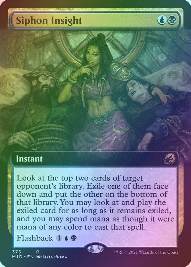 Siphon Insight (MID) (375) / Extended Art / Foil