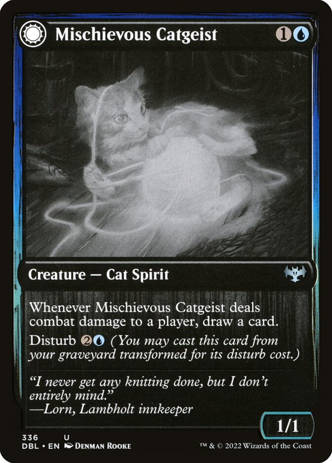 Mischievous Catgeist // Catlike Curiosity (DBL) (336) — cara 1 de 2