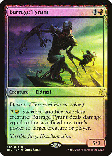 Barrage Tyrant (BFZ) (127) / Foil