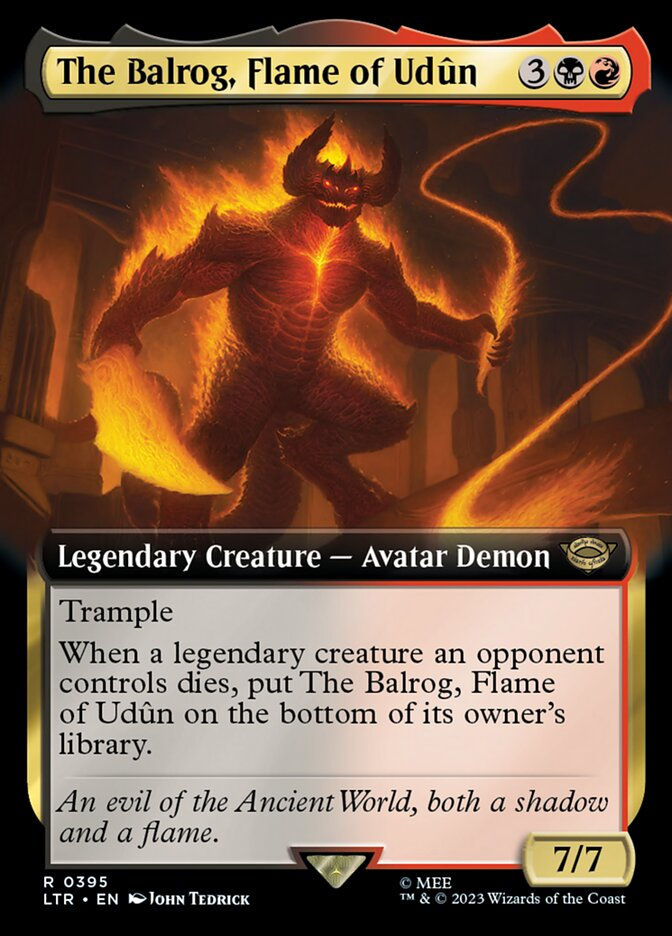 The Balrog, Flame of Udûn (LTR) (395) / Extended Art