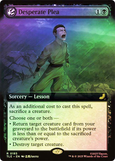Desperate Plea (TLE) (185) / Extended Art / Foil