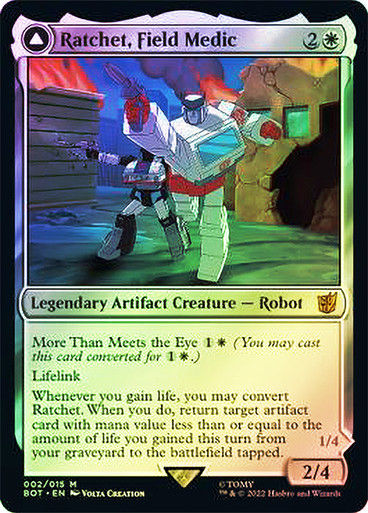 Ratchet, Field Medic // Ratchet, Rescue Racer (BOT) (2) / Foil — cara 1 de 2