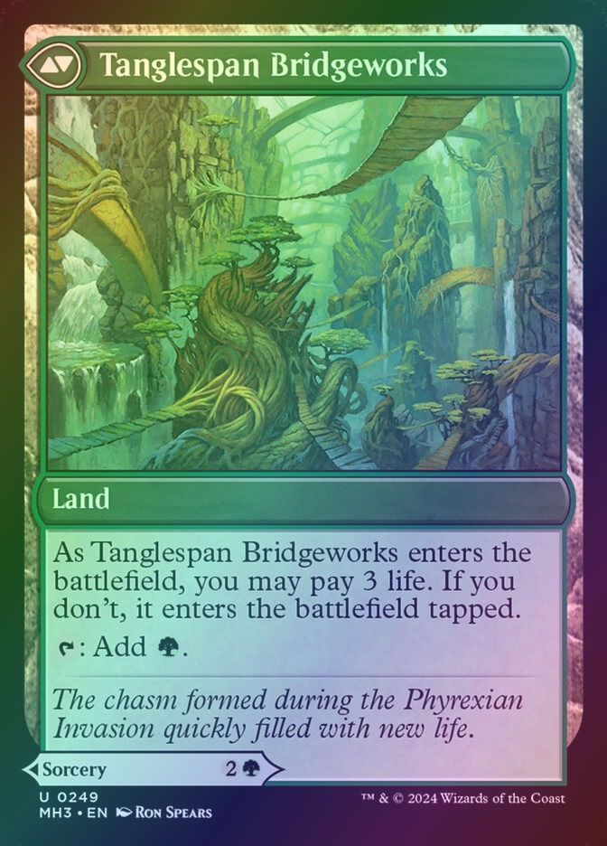 Bridgeworks Battle // Tanglespan Bridgeworks (MH3) (249) / Foil — cara 2 de 2