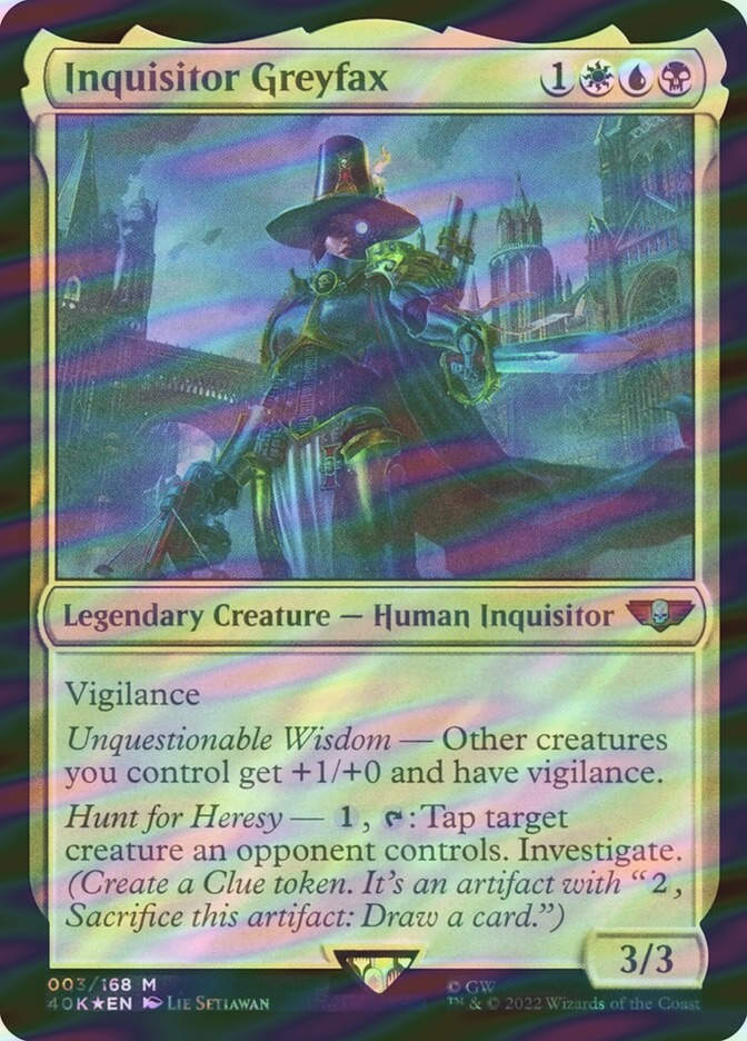 Inquisitor Greyfax (40K) (3) / Surge Foil