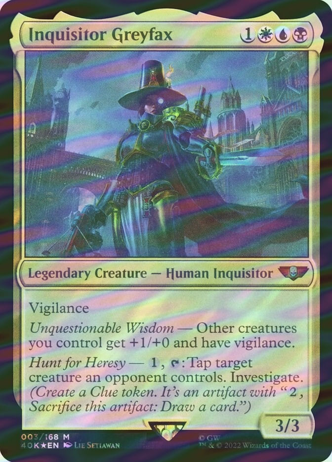 Inquisitor Greyfax (40K) (3) / Surge Foil