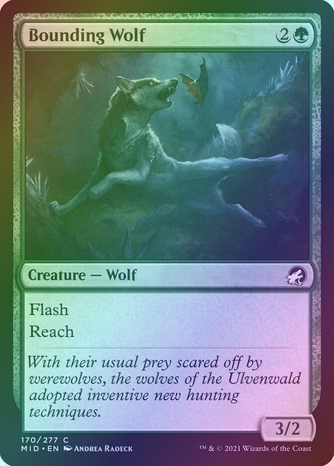 Bounding Wolf (MID) (170) / Foil