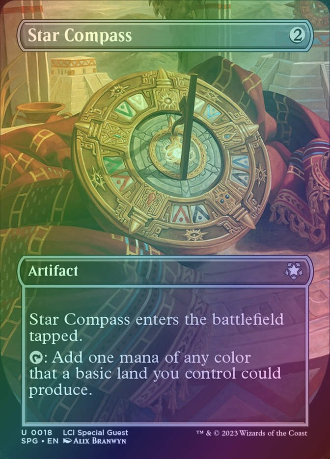 Star Compass (SPG) (18) / Borderless / Foil