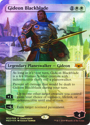Gideon Blackblade (med) / (Borderless) Foil