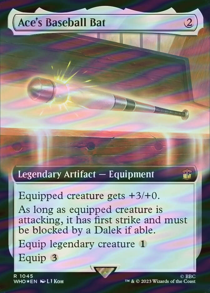 Ace's Baseball Bat (WHO) (1045) / Extended Art / Surge Foil