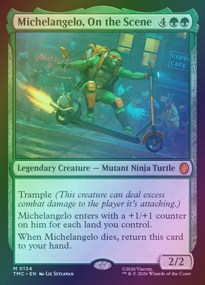 Michelangelo, On the Scene (TMC) (124) / Foil