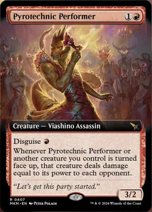 Pyrotechnic Performer (mkm) (407) / Extended Art