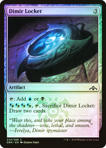 Dimir Locket (GRN) (234) / Foil