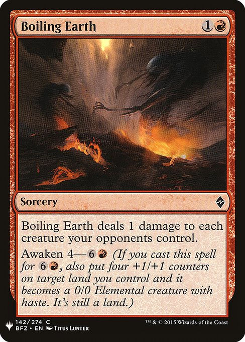 Boiling Earth (PLST) (BFZ-142)
