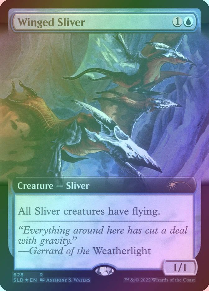 Winged Sliver (SLD) (628) / Extended Art / Foil