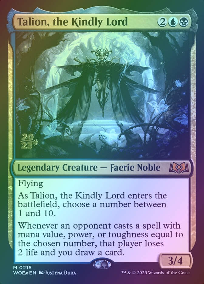 Talion, the Kindly Lord (PWOE) (215s) / Foil