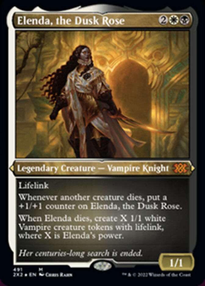 Elenda, the Dusk Rose (2X2) / Etched Foil