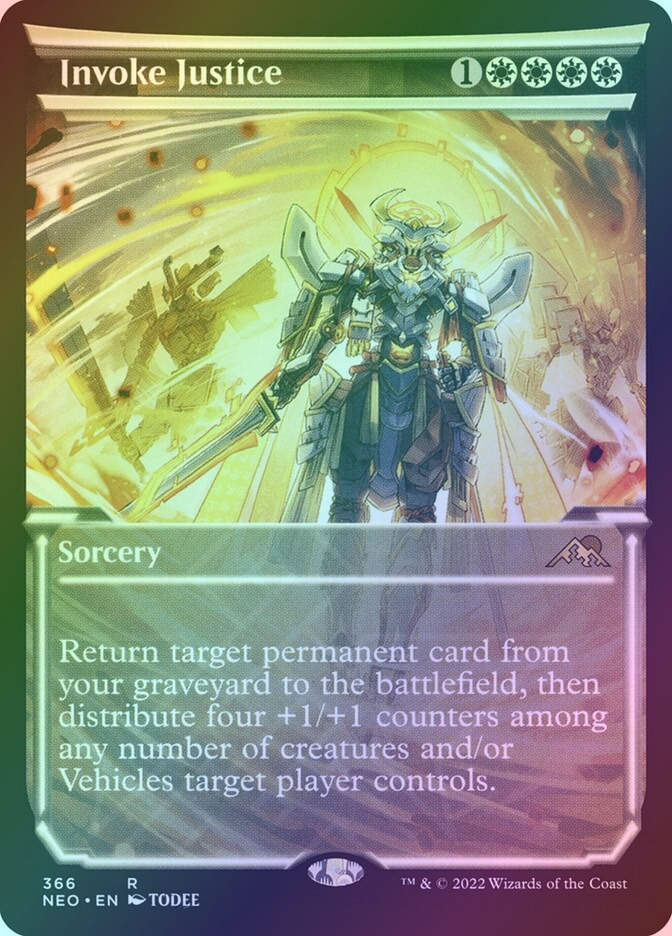 Invoke Justice (NEO) (366) / Showcase / Foil