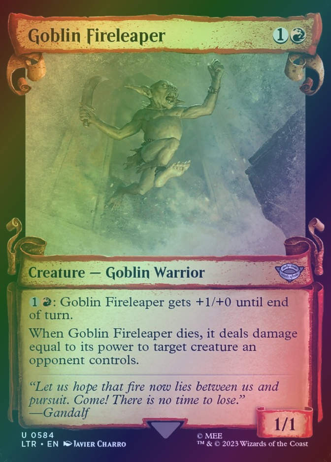 Goblin Fireleaper (LTR) (584) / Showcase / Foil