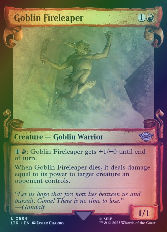 Goblin Fireleaper (LTR) (584) / Showcase / Foil