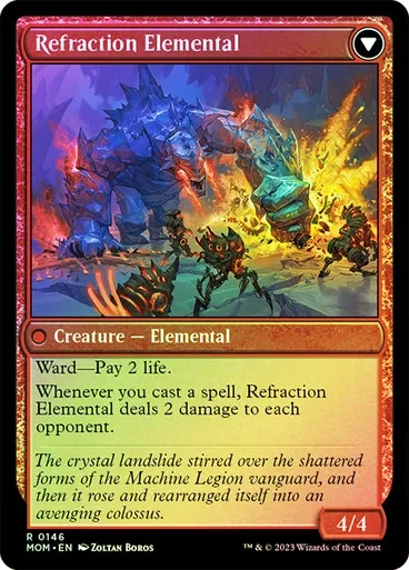 Invasion of Karsus // Refraction Elemental (mom) / Foil — cara 2 de 2