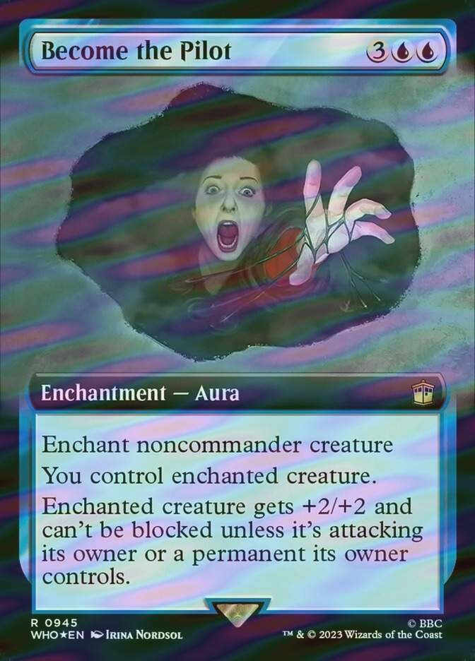 Become the Pilot (WHO) (945) / Extended Art / Surge Foil