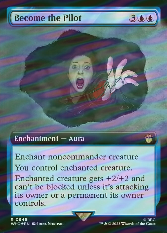 Become the Pilot (WHO) (945) / Extended Art / Surge Foil