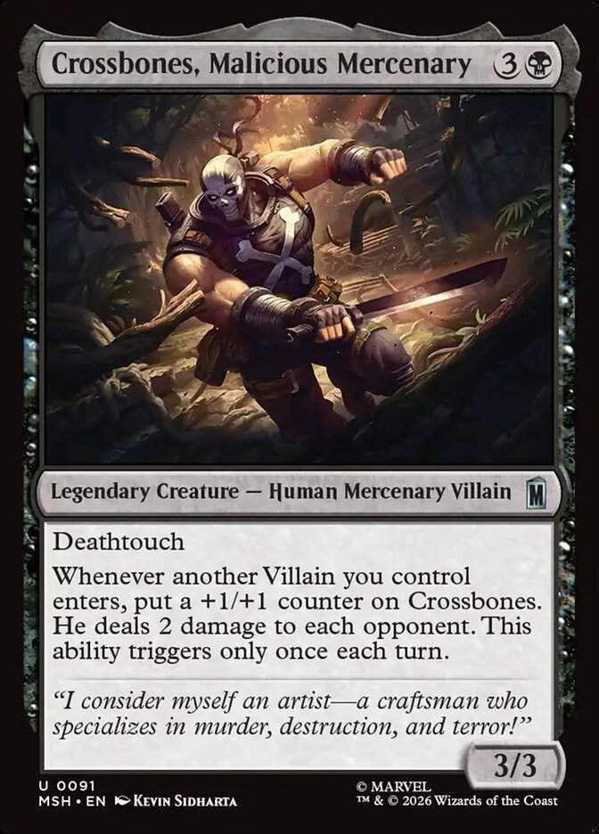 Crossbones, Malicious Mercenary (MSH) (91)