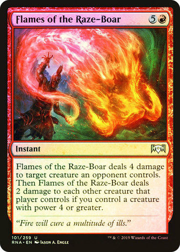 Flames of the Raze-Boar (RNA) (101) / Foil