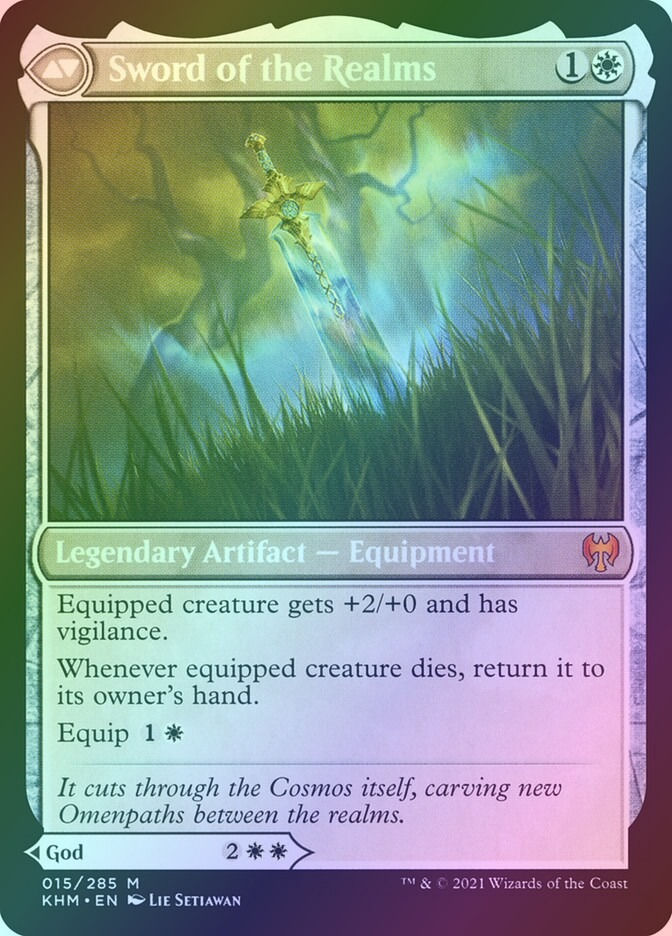Halvar, God of Battle // Sword of the Realms (KHM) (15) / Foil — cara 2 de 2