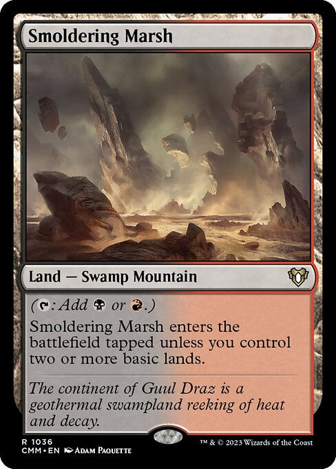 Smoldering Marsh (cmm) (Commander Deck)