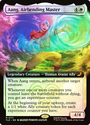 Aang, Airbending Master (TLE) (171) / Extended Art / Foil